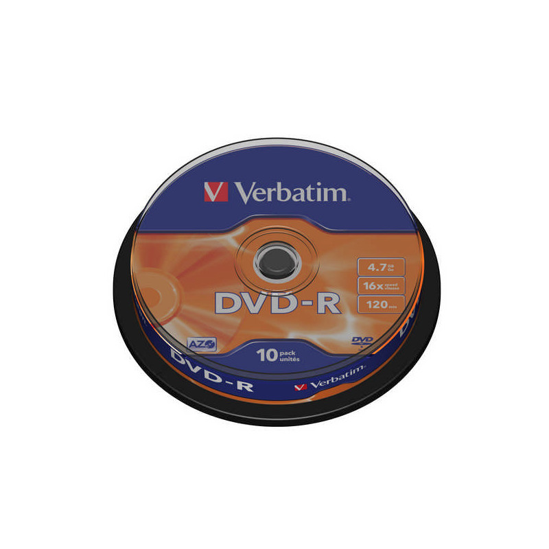 Disk Verbatim DVD-R 4,7GB, 16x, 10-cake