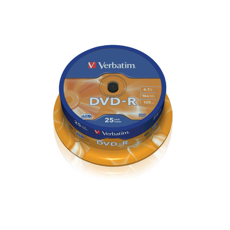 Disk Verbatim DVD-R 4,7GB, 16x, 25-cake