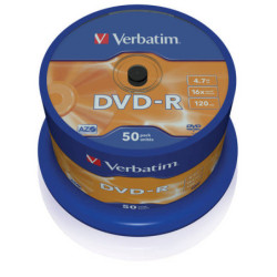 Disk Verbatim DVD-R 4,7GB, 16x, 50-cake