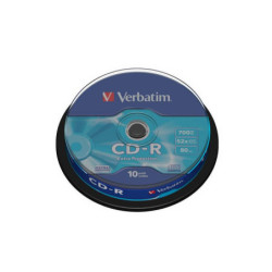 Disk Verbatim CD-R 700MB/80min, 52x, Extra Protection, 10-cake