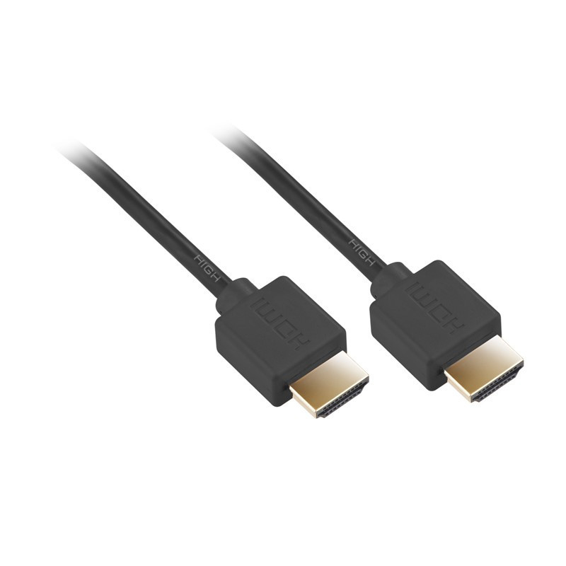 Kabel GoGEN HDMI 1.4, 10m, pozłacany, w oplocie, High speed, Ethernet, czarny