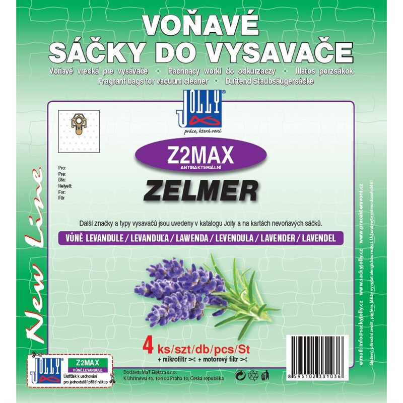 Worki do odkurzaczy Jolly MAX Z 2 lavender perfume