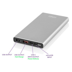 Powerbank GND 10000 mAh, USB-C PD 18W