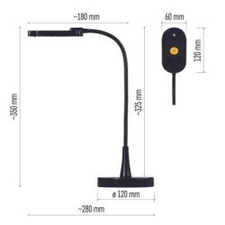 Lampa Biurkowa EMOS LED HT6105 HOME - czarny