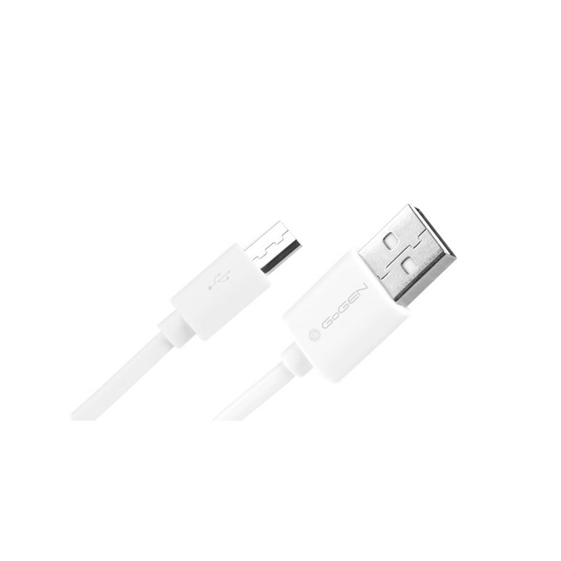 Kabel GoGEN USB A / B micro-USB, interfejs, 0,9 m (100 microUSB MM11) Biały