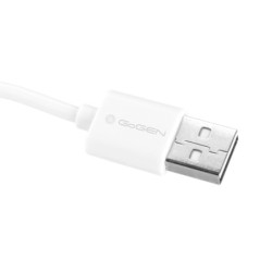 Kabel GoGEN USB A / B micro-USB, interfejs, 0,9 m (100 microUSB MM11) Biały