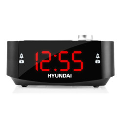 Radiobudzik Hyundai RAC 201 PLL BR, z projekcją, cyfrowy tuner FM