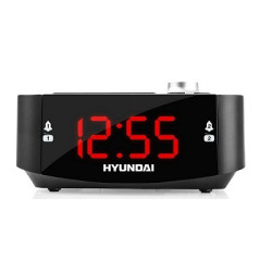 Radiobudzik Hyundai RAC 201 PLL BR, z projekcją, cyfrowy tuner FM