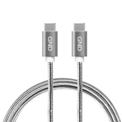 Kabel GND USB-C/USB-C 3.1, PD, 2m, opletený