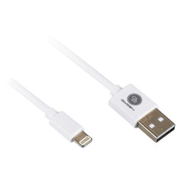 Kabel GoGEN USB A / B podświetlenie, 0,9 m biały