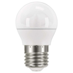 Żarówka LED EMOS mini globe, 5W, E27, teplá bílá