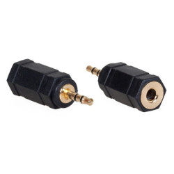 Redukcja AQ stereo 3,5 mm jack samice - 2,5 mm jack samec