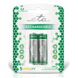 Bateria z możliwością doładowania ETA AA, HR06, 2600mAh, Ni-MH, blister 2 szt.