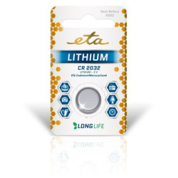 Bateria litowa ETA PREMIUM CR2032, blistr 1szt.