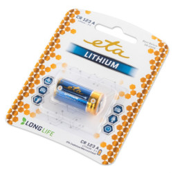 Bateria litowa ETA PREMIUM CR123, blistr 1szt.