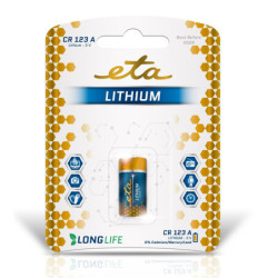 Bateria litowa ETA PREMIUM CR123, blistr 1szt.