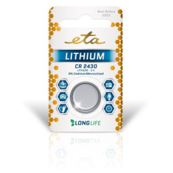 Bateria litowa ETA PREMIUM CR2430, blistr 1szt.