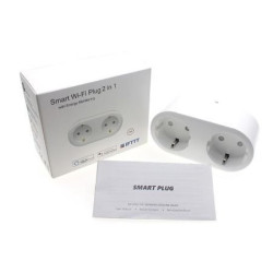 Gniazdko Smart Plug iQtech SmartLife WS017, Wi-Fi, 2x