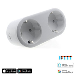 Gniazdko Smart Plug iQtech SmartLife WS017, Wi-Fi, 2x