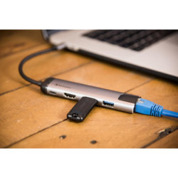 Hub USB Verbatim USB-C/2xUSB 3.0, HDMI, RJ45