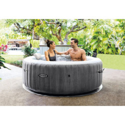 Vířivka Intex 28440 Pure SPA Greywood Deluxe průměr 196 x 71 cm 