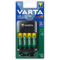 Ładowarka Varta Value USB Quattro Charger pro 4x AA/AAA + 4 ks AA