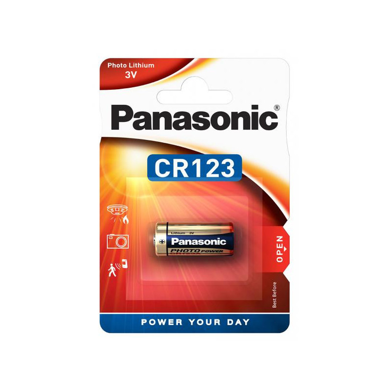 Bateria litowa Panasonic baterie CR123A, blistr 1ks