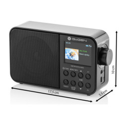 Radio DAB + GoGEN DAB 500 BTC, czarne