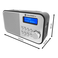 Przenośne radio DAB+ FM GoGEN DAB 300 N, srebrny