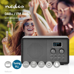 Radio z DAB+ Nedis RDDB5110BK