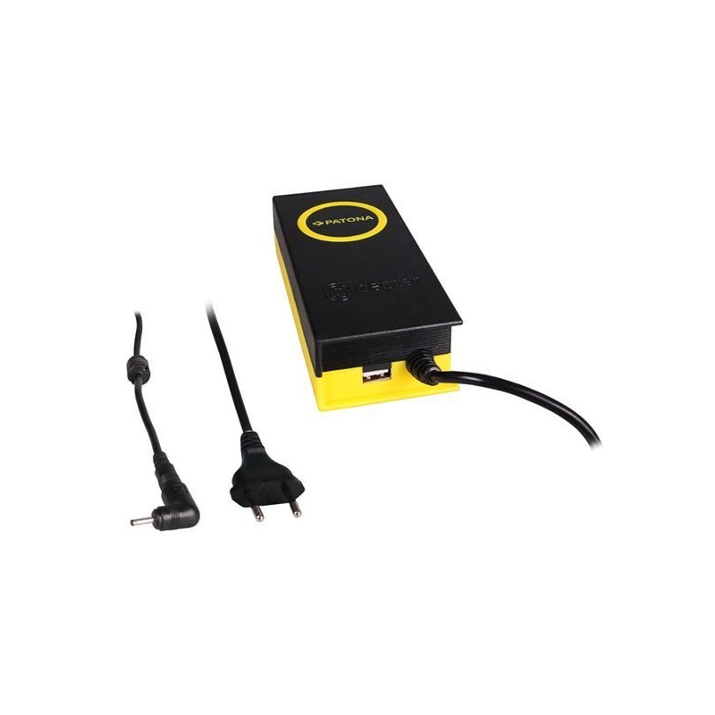 Zasilacz PATONA pro notebooky Acer, ASUS, Samsung, 19V, 4,7A, 90W, konektor 3x1,1mm, výstup USB