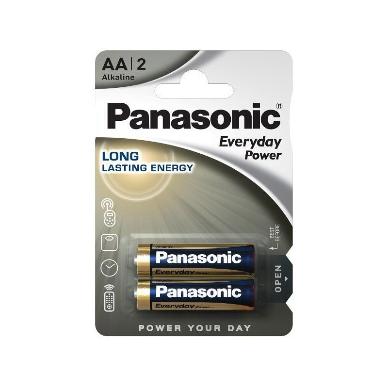 Baterie alkaliczne Panasonic baterie Everyday Power AA, LR06, blistr 2ks