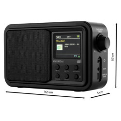 Radio z DAB+ Hyundai - černá PR 650 BTDAB