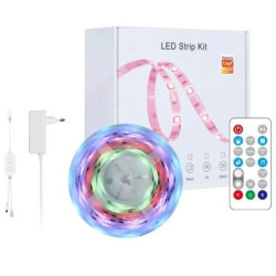 Taśma, pasek LED IMMAX NEO LITE SMART/ 18W/ Wi-Fi/ IP65/ RGB/ TUYA/ DO + Music/ 5m