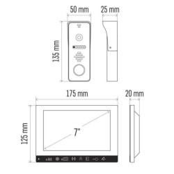 Wideotelefon drzwi EMOS EM-10AHD