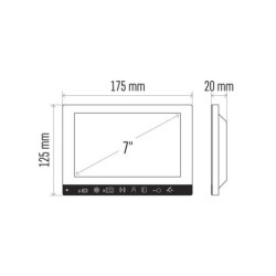 Dodatkowy monitor EMOS EM-10AHD 7" LCD