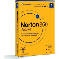 Oprogramowanie Norton 360 DELUXE 50GB CZ 1 uživatel / 5 zařízení / 12 měsíců (BOX)