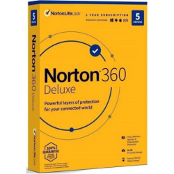 Oprogramowanie Norton 360 DELUXE 50GB CZ 1 uživatel / 5 zařízení / 12 měsíců (BOX)