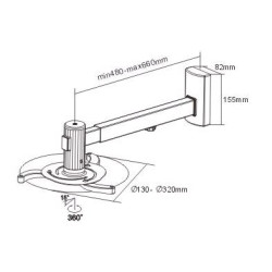 Uchwyt Sunne PRO05 na projektor