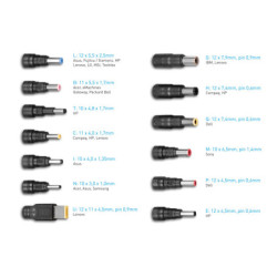 Zasilacz Avacom QuickTIP-CAR 65W, univerzální, do auta, 13 konektorů