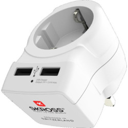 Adapter podróżny SKROSS UK USB pro použití ve Velké Británii, vč. 2x USB 2400mA