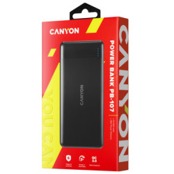 Powerbank Canyon PB-10007B, 10000 mAh, QC 3.0, USB-C PD 18W