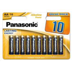 Baterie alkalická Panasonic ALKALINE POWER AA, R06, blistr 10ks