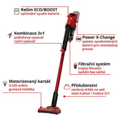 Odkurzacz pionowy Einhell TE-SV 18 Li-Solo (bez baterie)