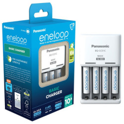 Ładowarka Panasonic Eneloop K-KJ51MCC04E + AAA, 800 mAh, 4 ks