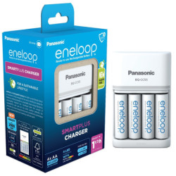 Ładowarka Panasonic Eneloop Smart-Quick Charger pro AA,AAA + 4x Panasonic Eneloop 2000mAh