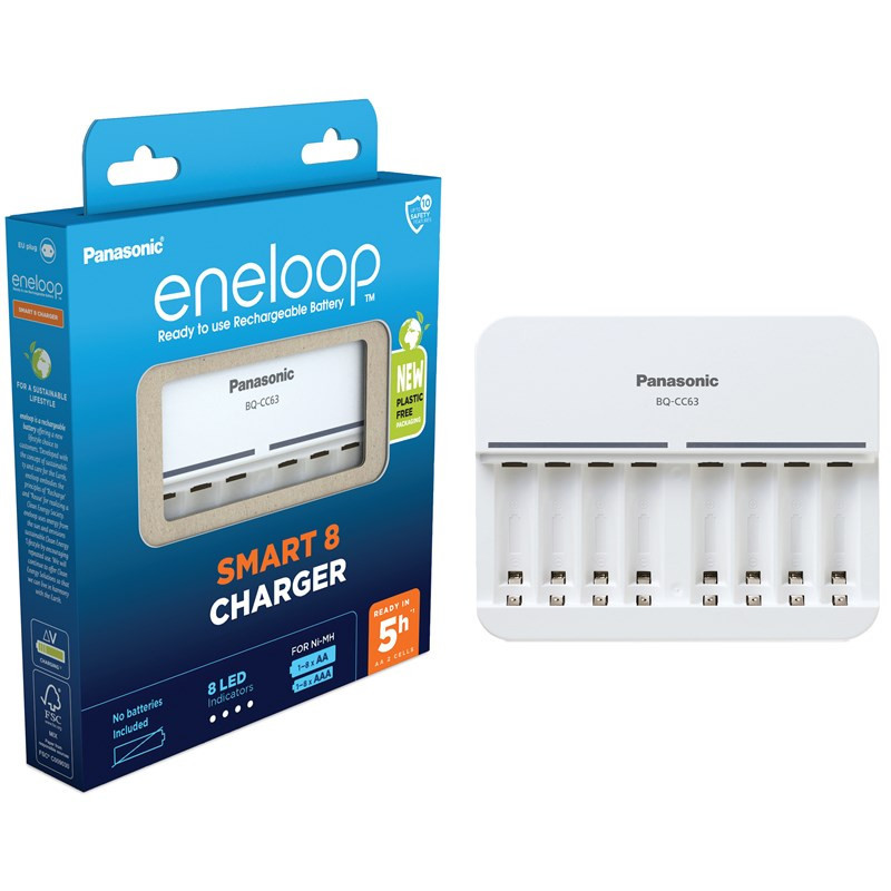 Ładowarka Panasonic Eneloop Smart-Charger pro AA x 1-8 Baterii/AAA x 1-8 Baterii