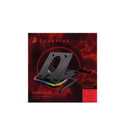 Podstawka pod laptopa SureFire Portus X1 RGB, 17,3"