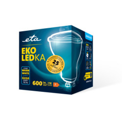 žárovka LED ETA EKO LEDka bodová 7W, GU10, teplá bílá