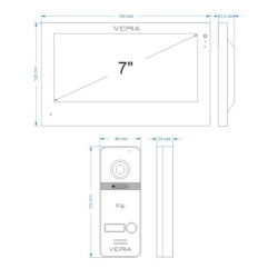 Wideotelefon drzwi VERIA 3001-W + VERIA 301